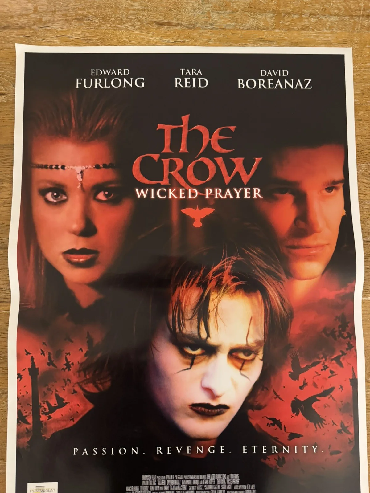The crow wicked prayer Original Video DVD Shop VHS Poster 2004 Rare, image 3