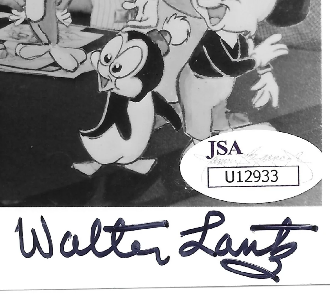 Walter Lantz — Walter Lantz Signed Dated Photo 1959 Woody Woodpecker Creator JSA Auto, изображение 2