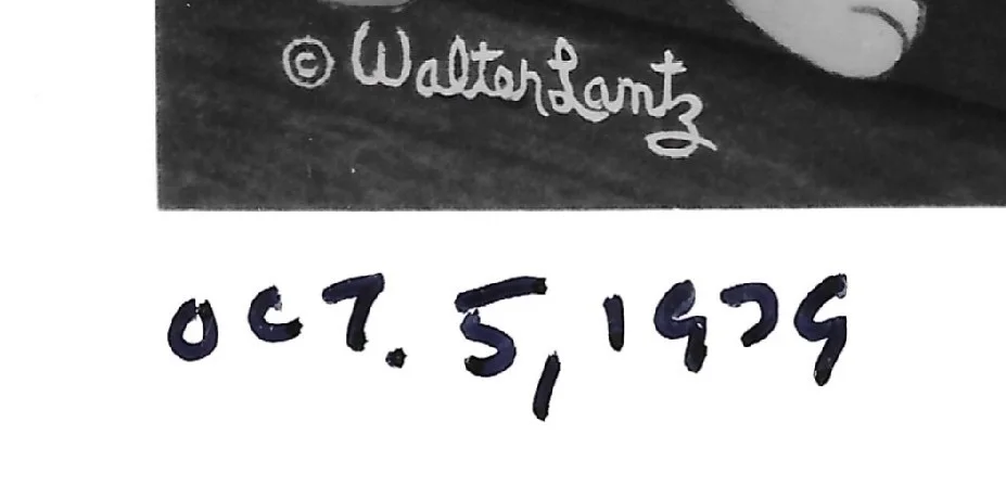 Walter Lantz — Walter Lantz Signed Dated Photo 1959 Woody Woodpecker Creator JSA Auto, изображение 3