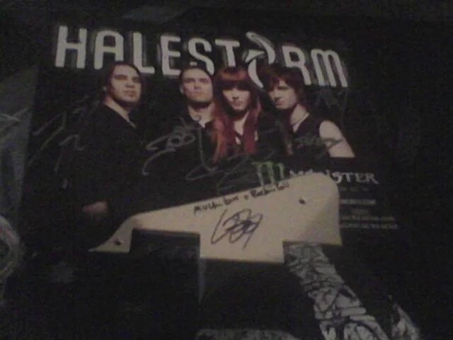 Lzzy Hale SIGNED Pickguard - Stage Used SETLIST, image 5