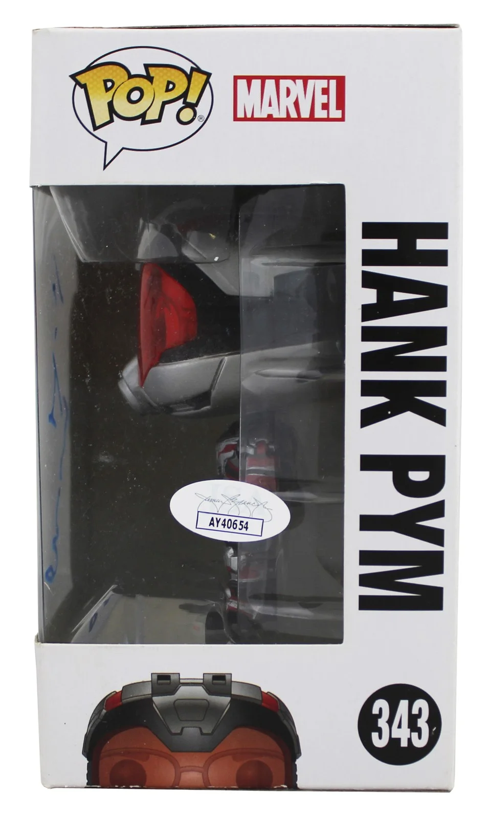 Michael Douglas — Michael Douglas Ant-Man Signed Hank Pym #343 Funko Pop Vinyl Figure JSA #AY40654, image 3