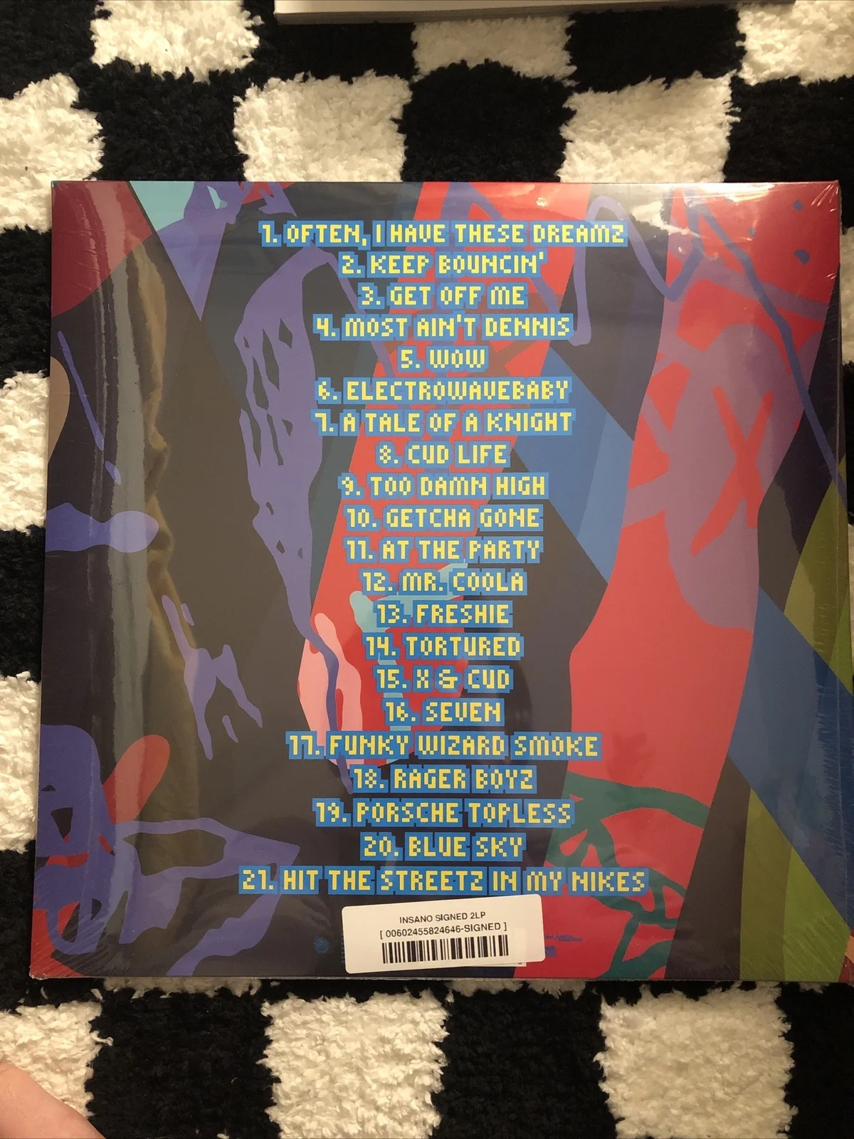 Kid Cudi Autographed INSANO Vinyl 2LP Album SIGNED!!!, изображение 2