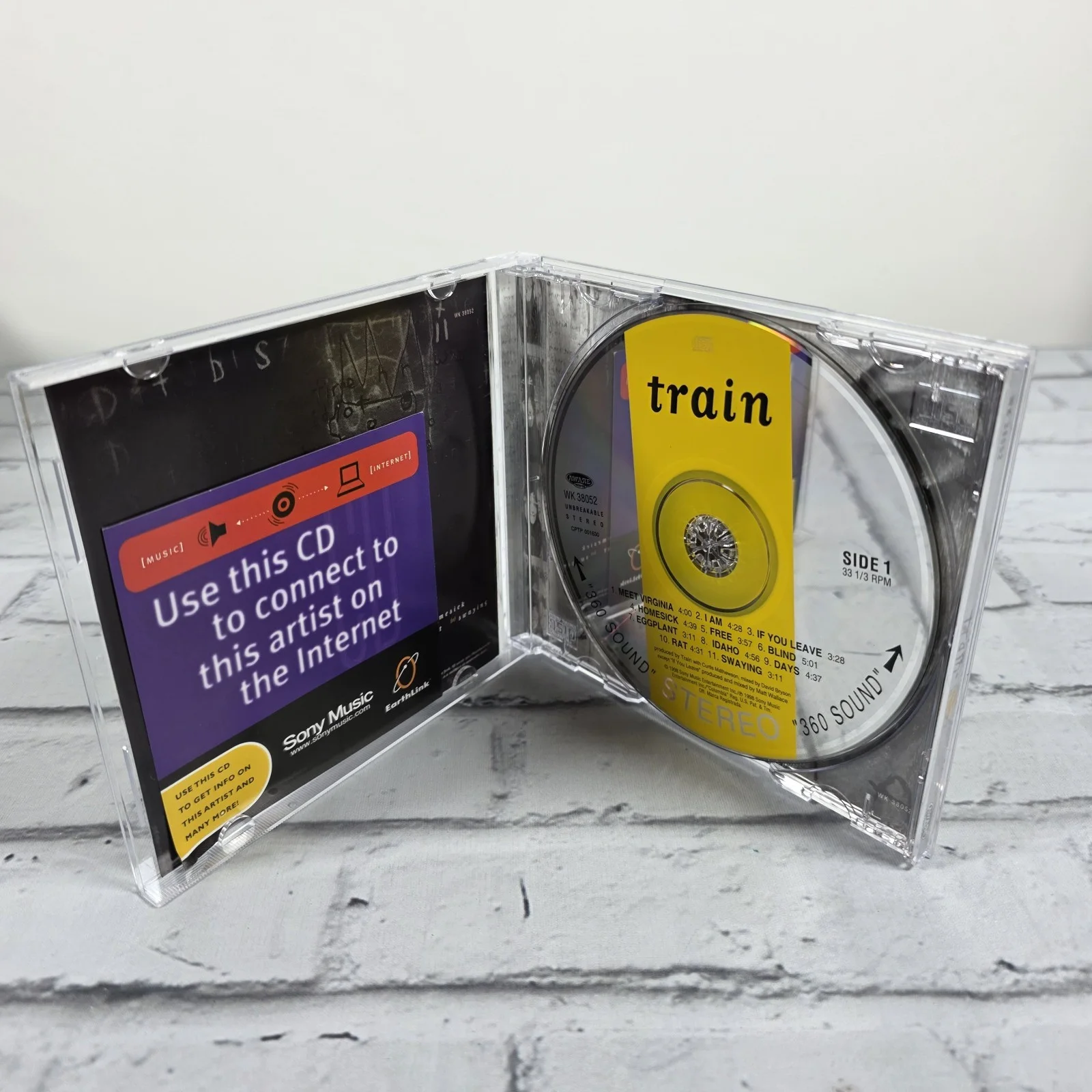 Train Self Titled CD Signed Band Autograph, image 3