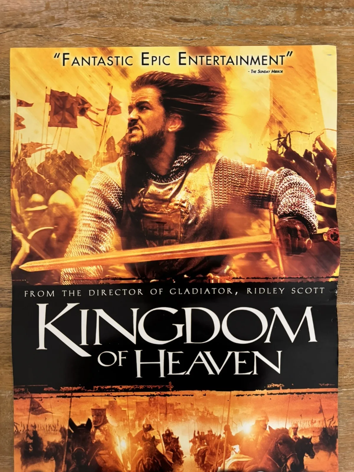Kingdom of heaven Original Video DVD Shop VHS Poster 2005, изображение 2