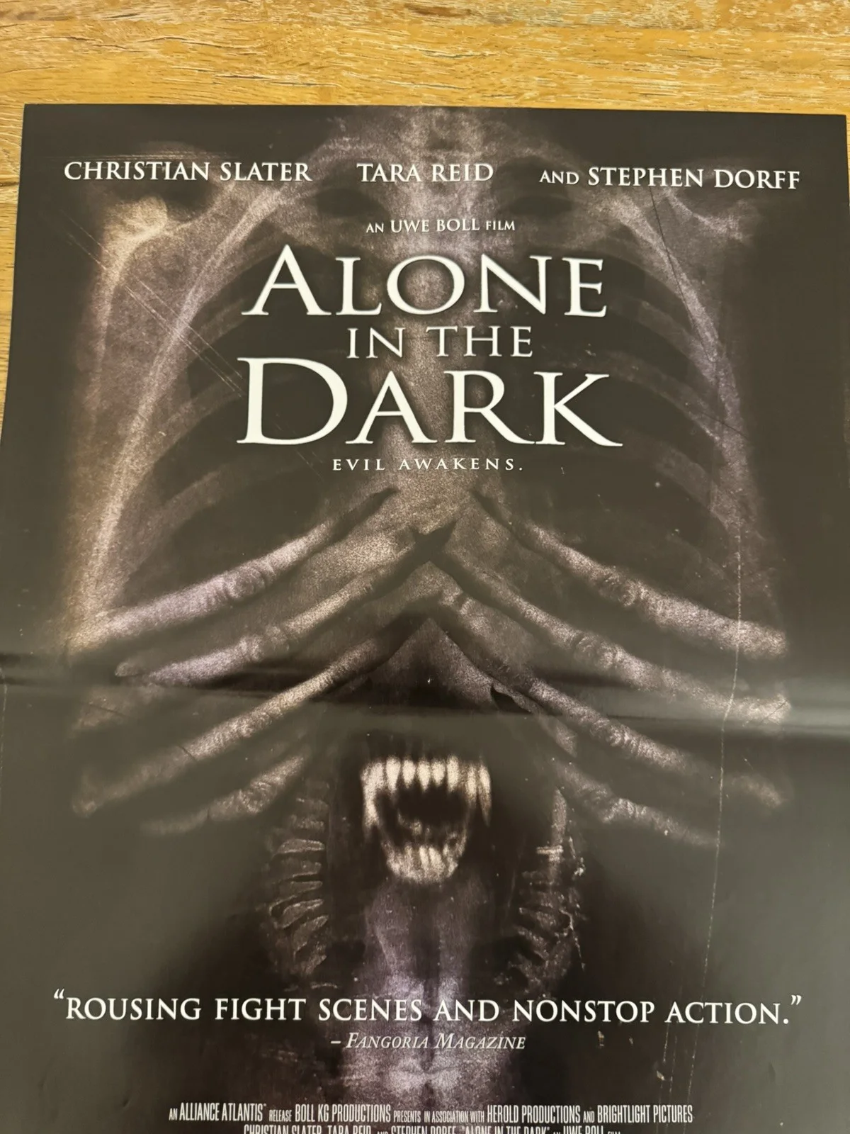 Alone in the dark Original Video DVD Shop VHS Poster 2005, изображение 2