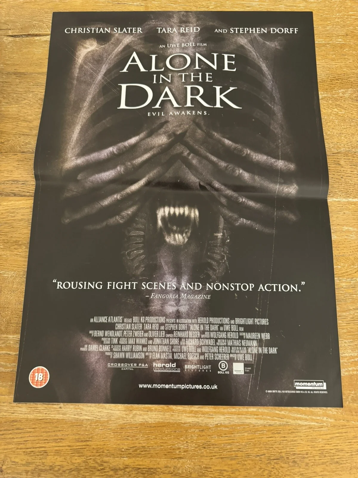 Alone in the dark Original Video DVD Shop VHS Poster 2005, изображение 3