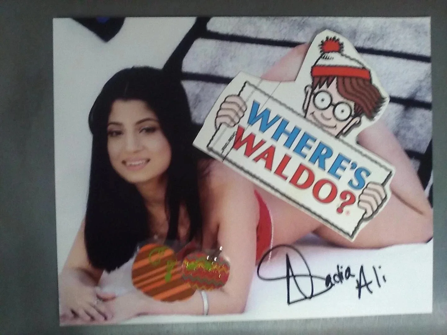 Nadia Ali Signed Autographed 8x10 color (COPY)-print Photo Adult Model, изображение 2