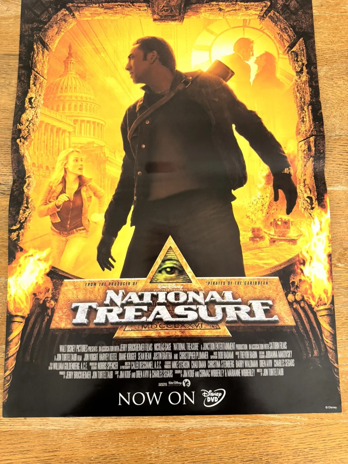 National treasure Original Video DVD Shop VHS Poster 2004, изображение 3