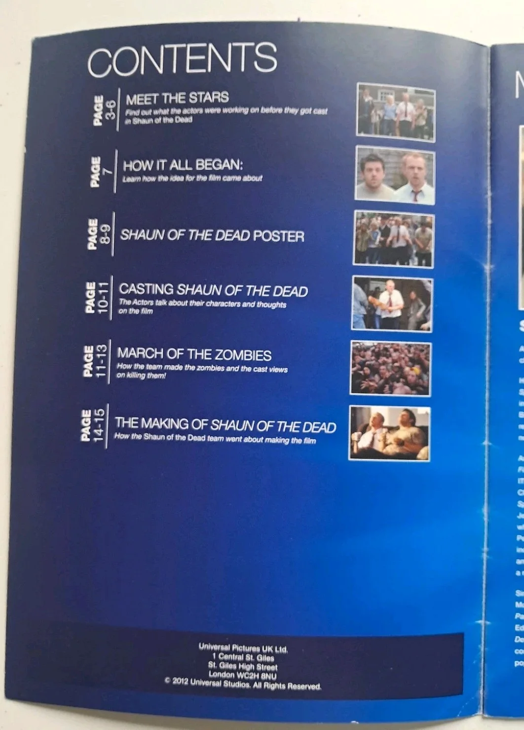 Rare 2012 promo magazine SHAUN OF THE DEAD Augmented Reality companion Magazine, изображение 2