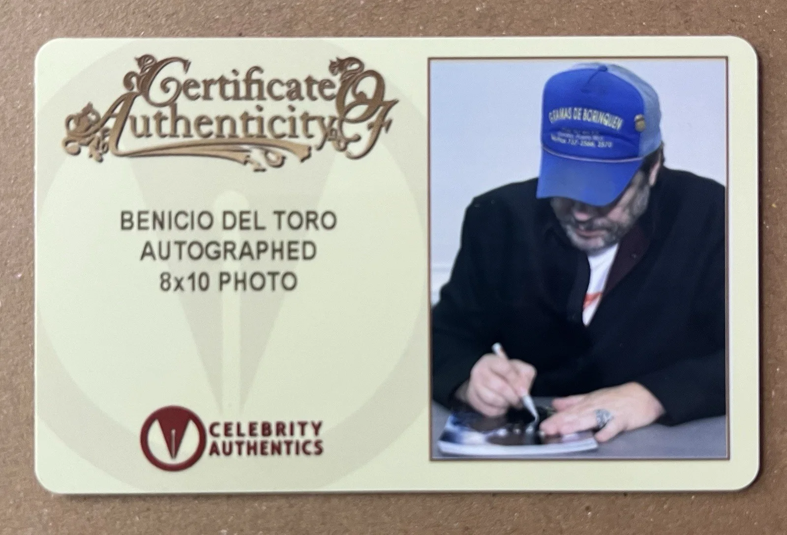 Benicio, Del Toro — Benicio Del Toro signed 8 x 10 Photo W/ Coa - Wolfman -, image 2