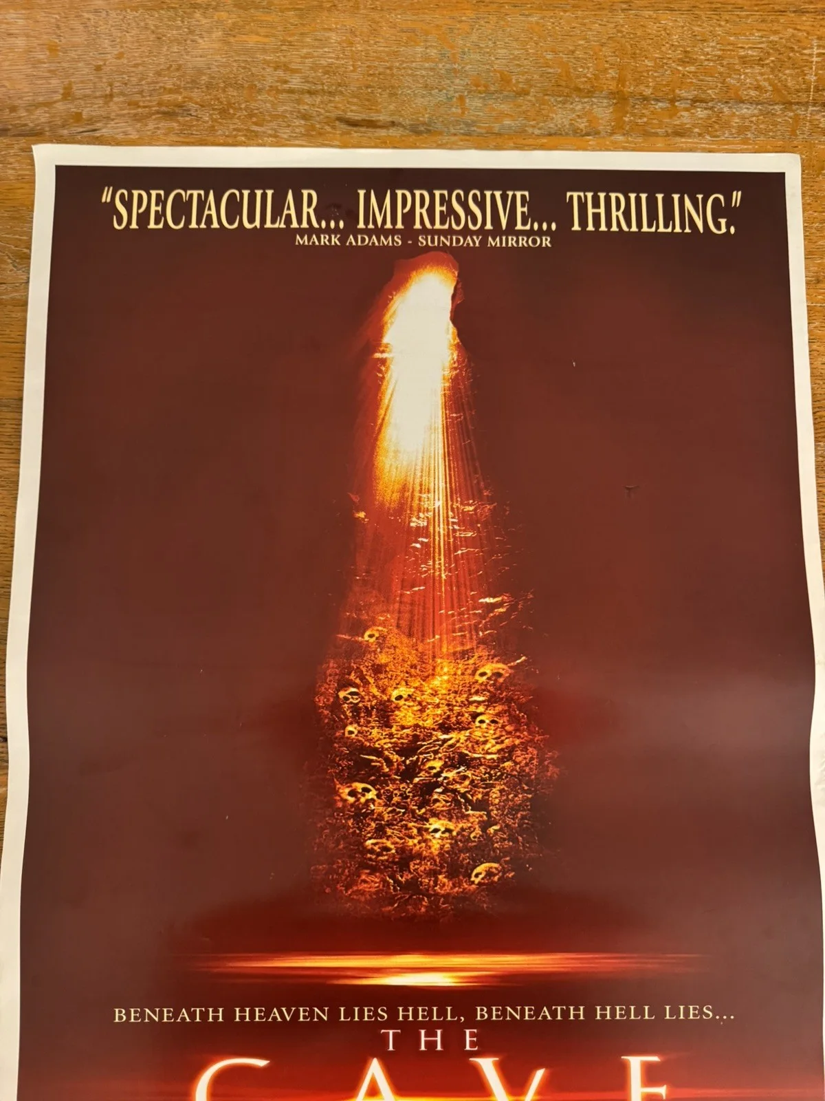 The Cave Original Video DVD Shop VHS Poster 2005 Rare, изображение 2