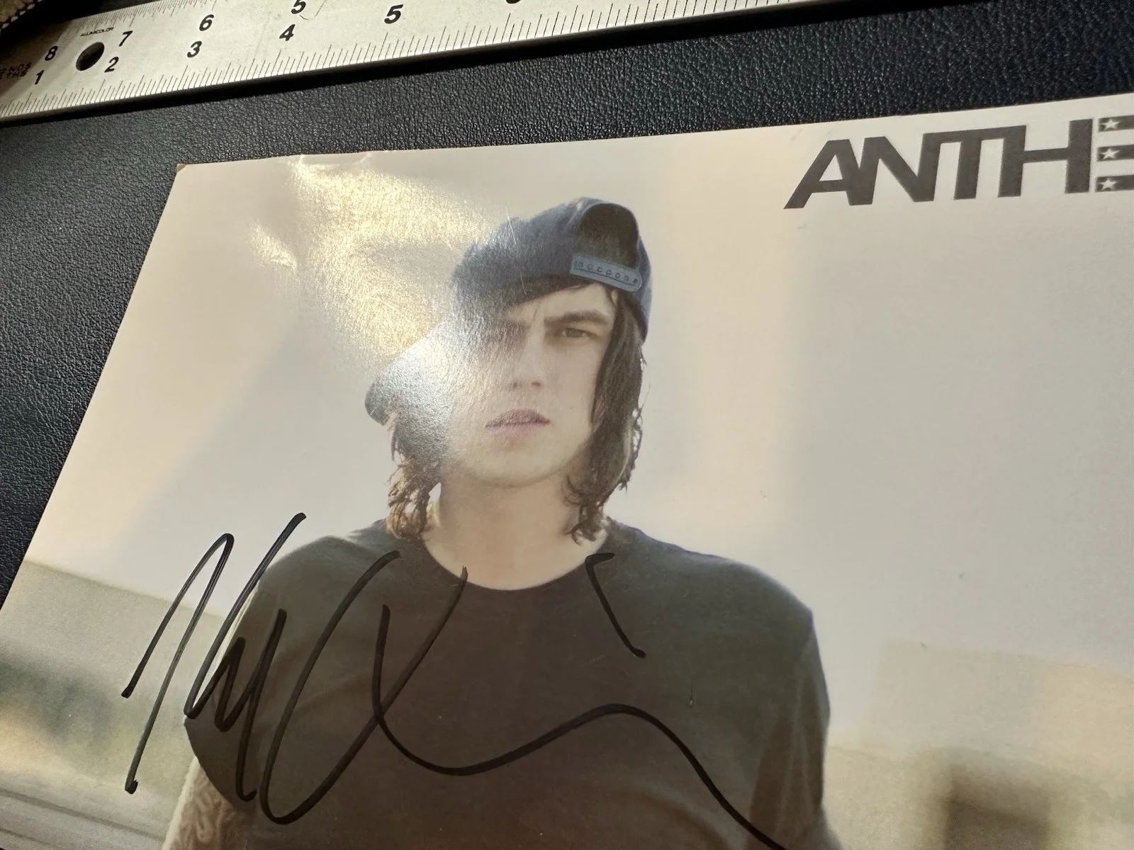 Kellin Quinn Anthem Made Autographed Photo And 2 Stickers - 1 green and 1 round, image 3