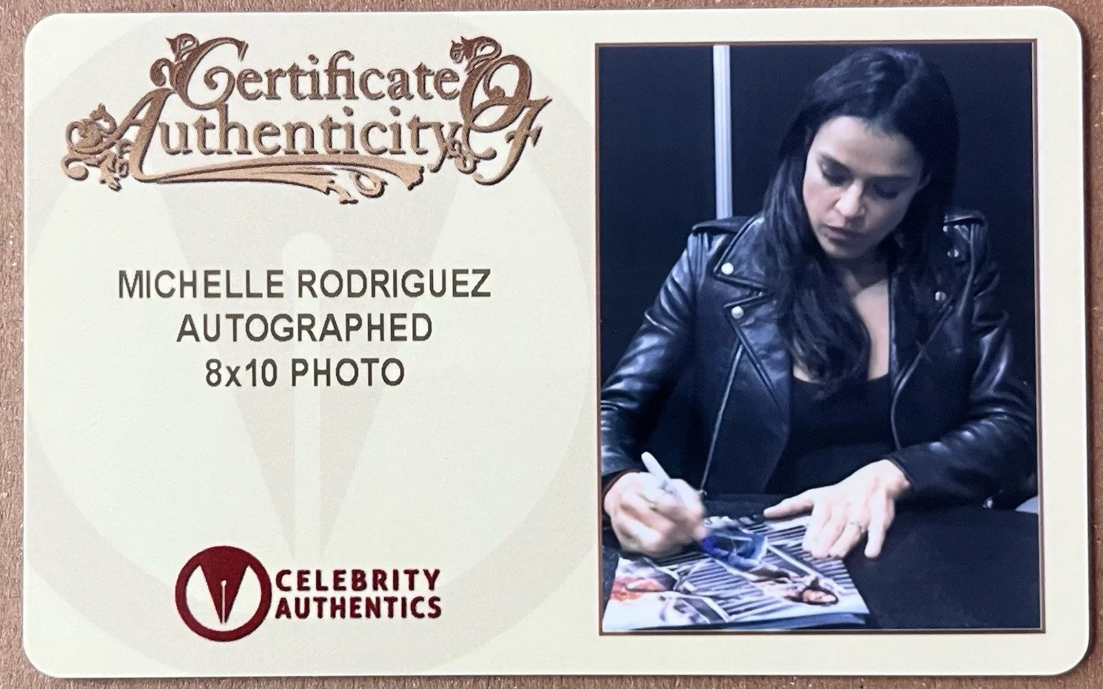 Michelle Rodriguez — Michelle Rodriguez Signed 8x10 Photo W/Coa - Fast & The Furious, image 2