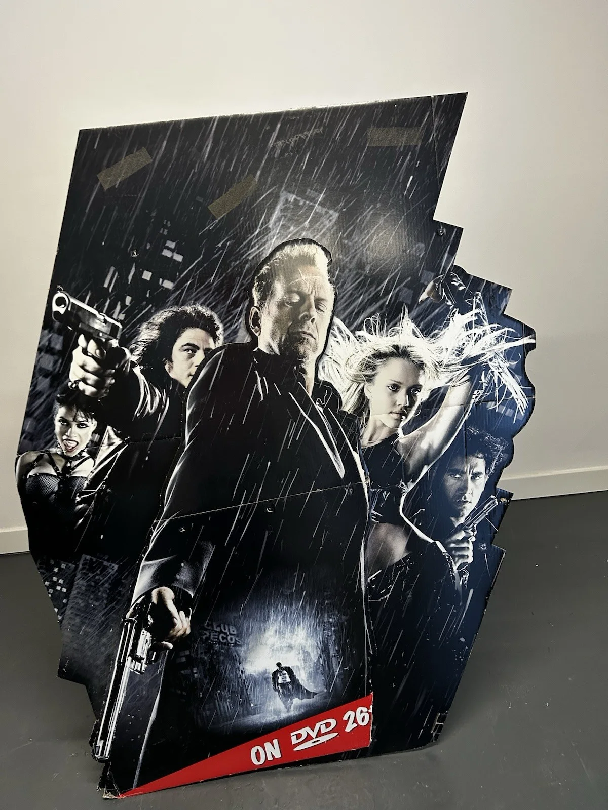 Sin City DVD Release Standee Stand Up Lifesize Rare Vintage 3 Part Stand, image 2