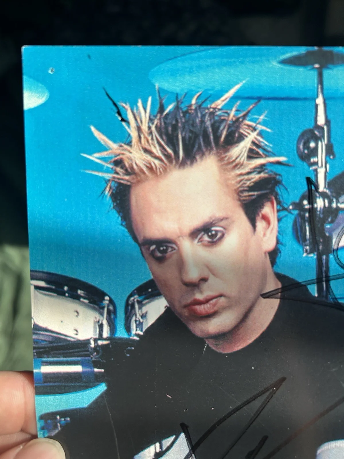 Orgy All 5 Original Member Band Signed Tama Drum Promo Card 8.5”x6” Bobby Hewitt, изображение 2