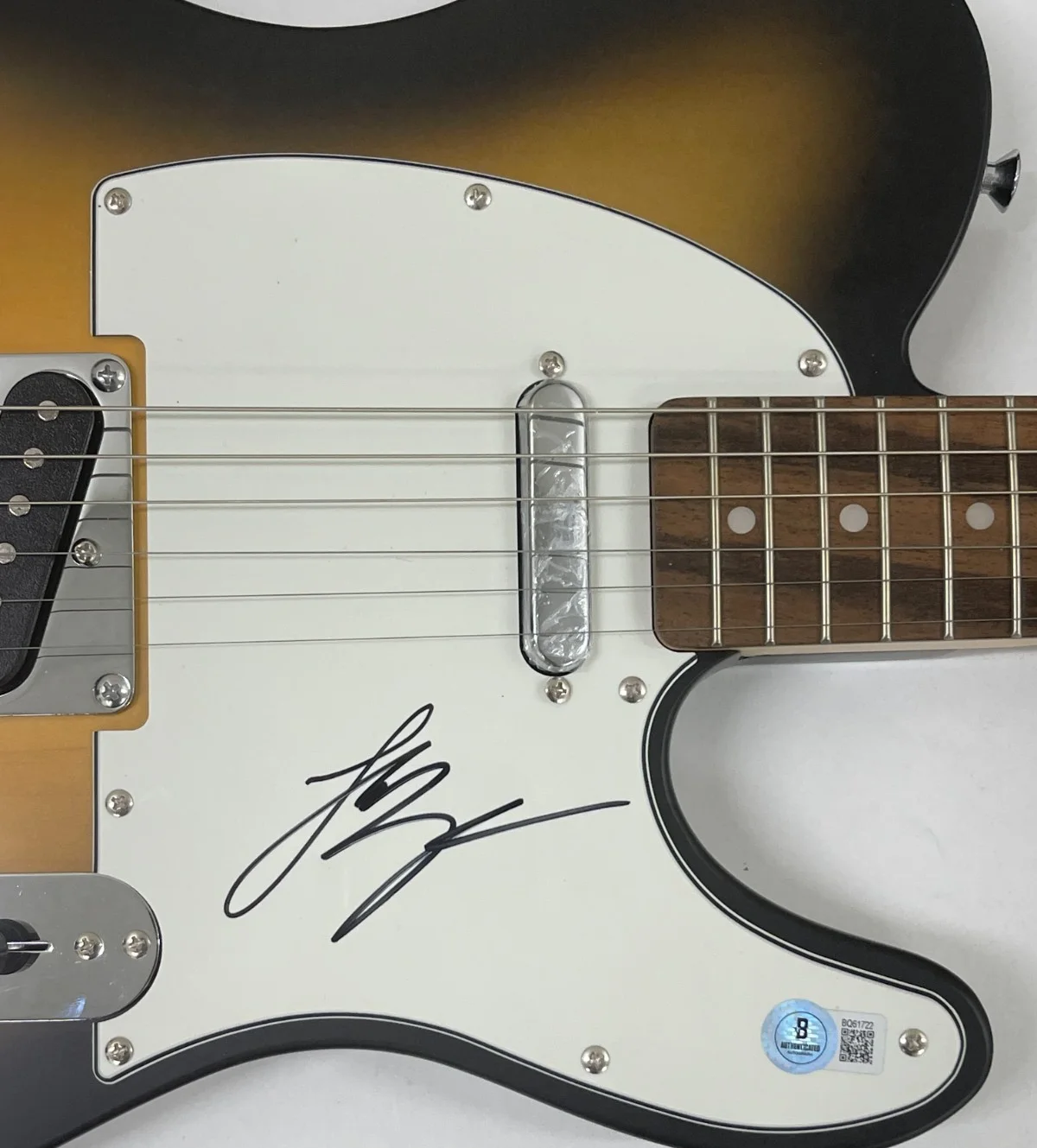 Luke Bryan Signed Fender Telecaster Electric Guitar Autograph Beckett, изображение 4