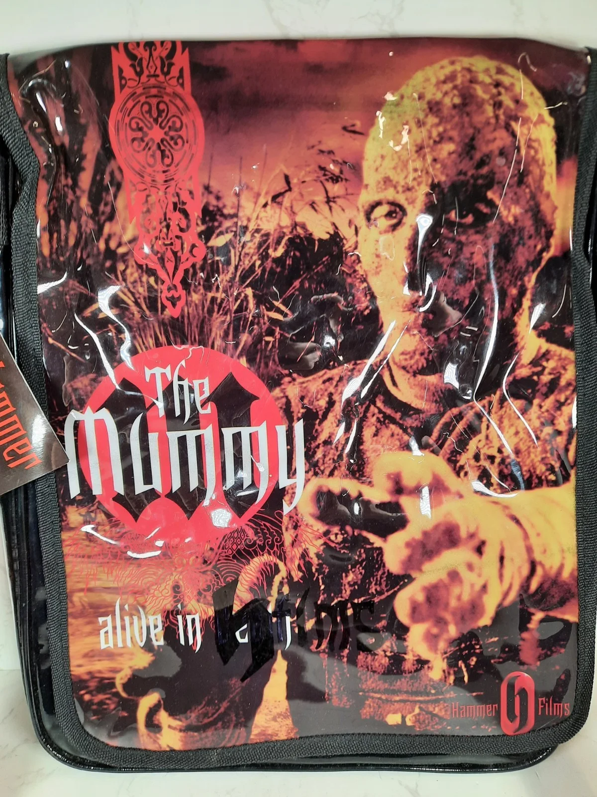 Official Hammer House 1959 - Horror - The Mummy Record Bag- Shoulder Strap -BNWT, изображение 2