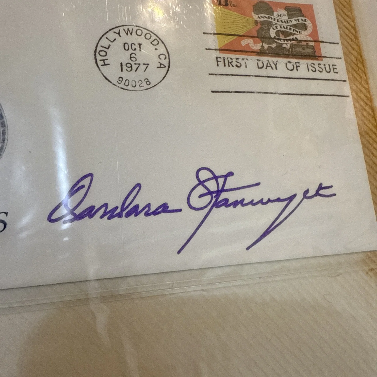Barbara Stanwyck — Barbara Stanwyck Autograph Personal Mail Envelope No COA, image 2