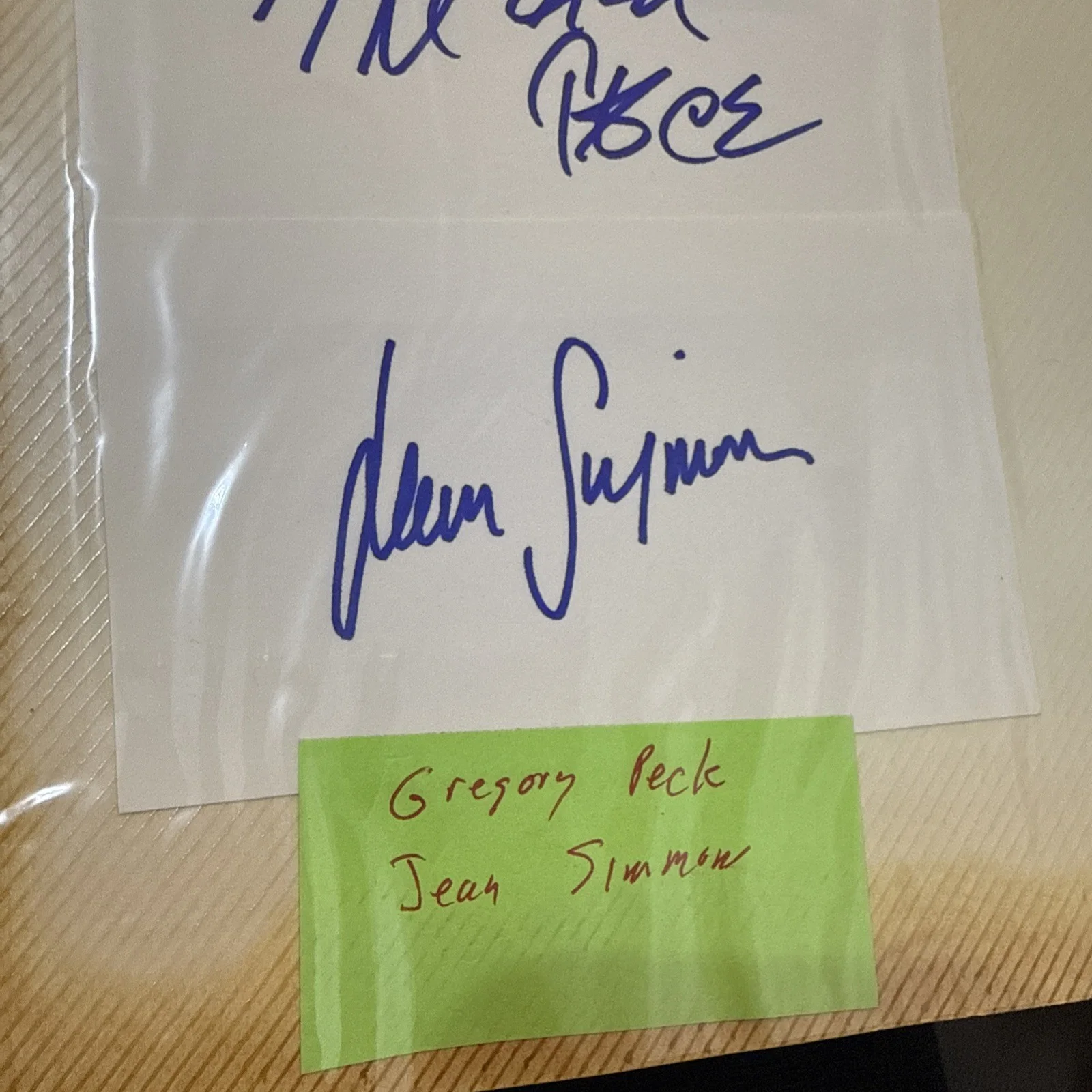 Gregory Peck — Gregory Peck And Jean Simmons Autograph And Photo The Big Country Movie No COA, изображение 3
