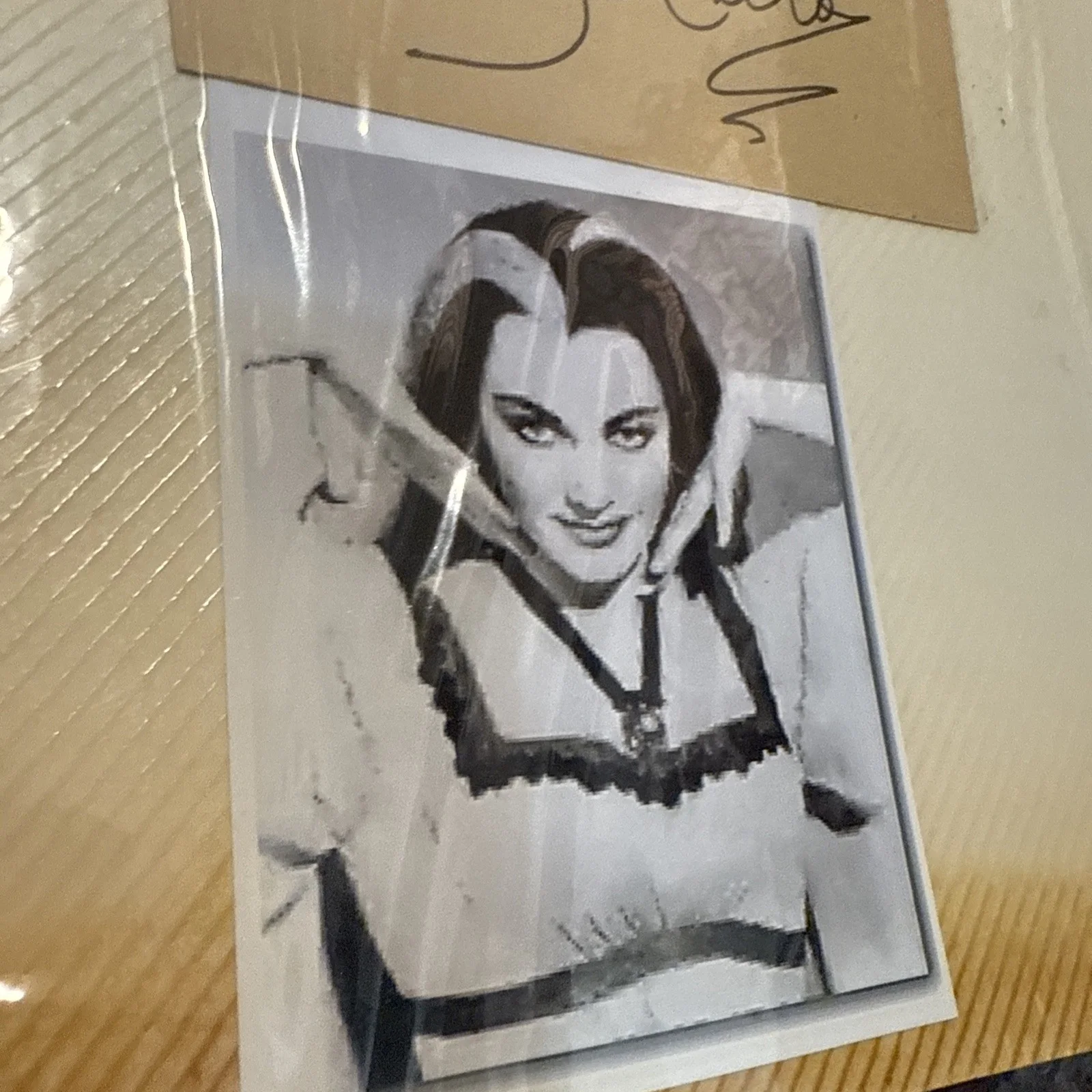 Yvonne De Carlo — Yvonne De Carlo Autograph And Photo No COA The Munsters Western, image 2