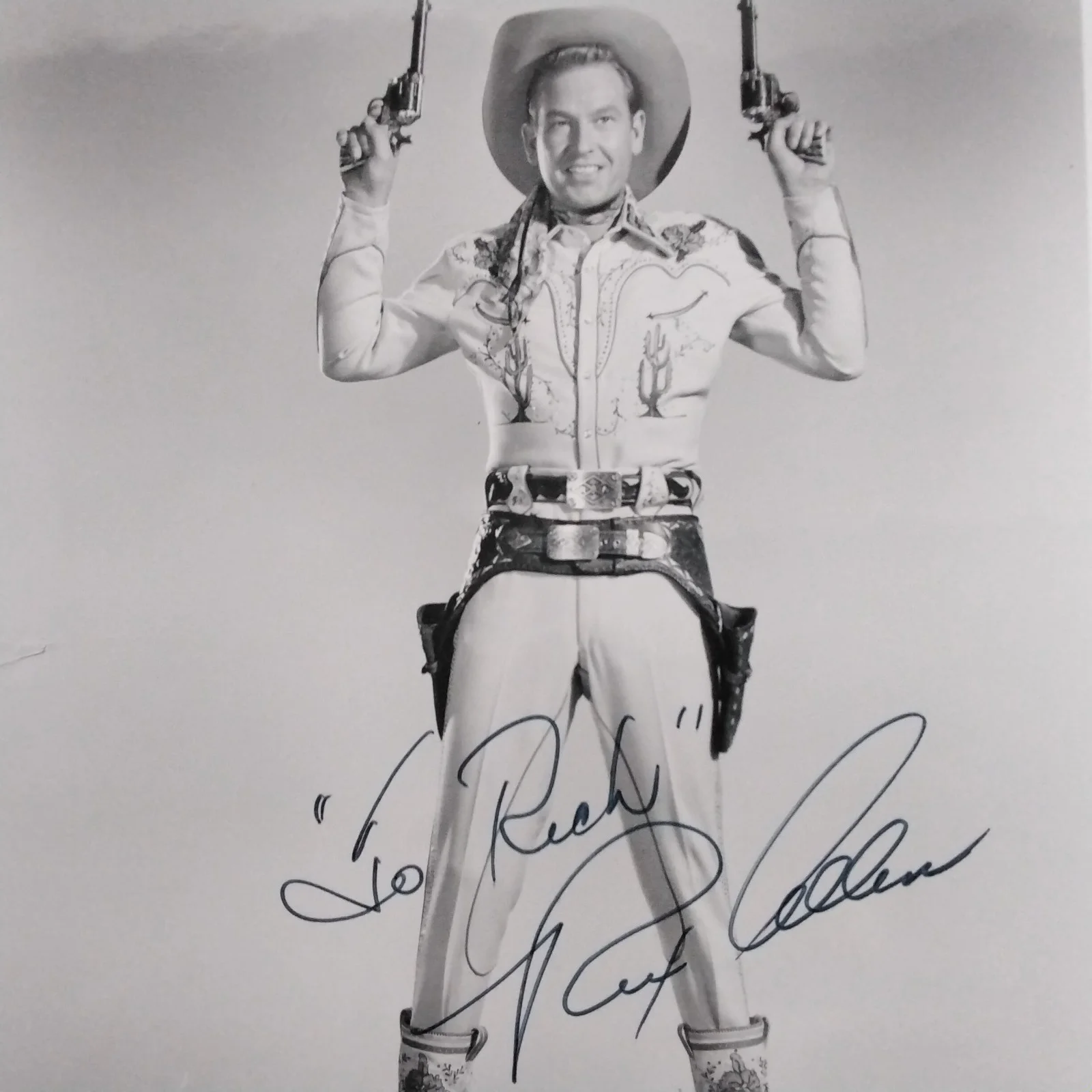 Rex Allen SIGNED Photo 50s Movie TV Actor Singer Arizona Cowboy Westerns Disney, изображение 3