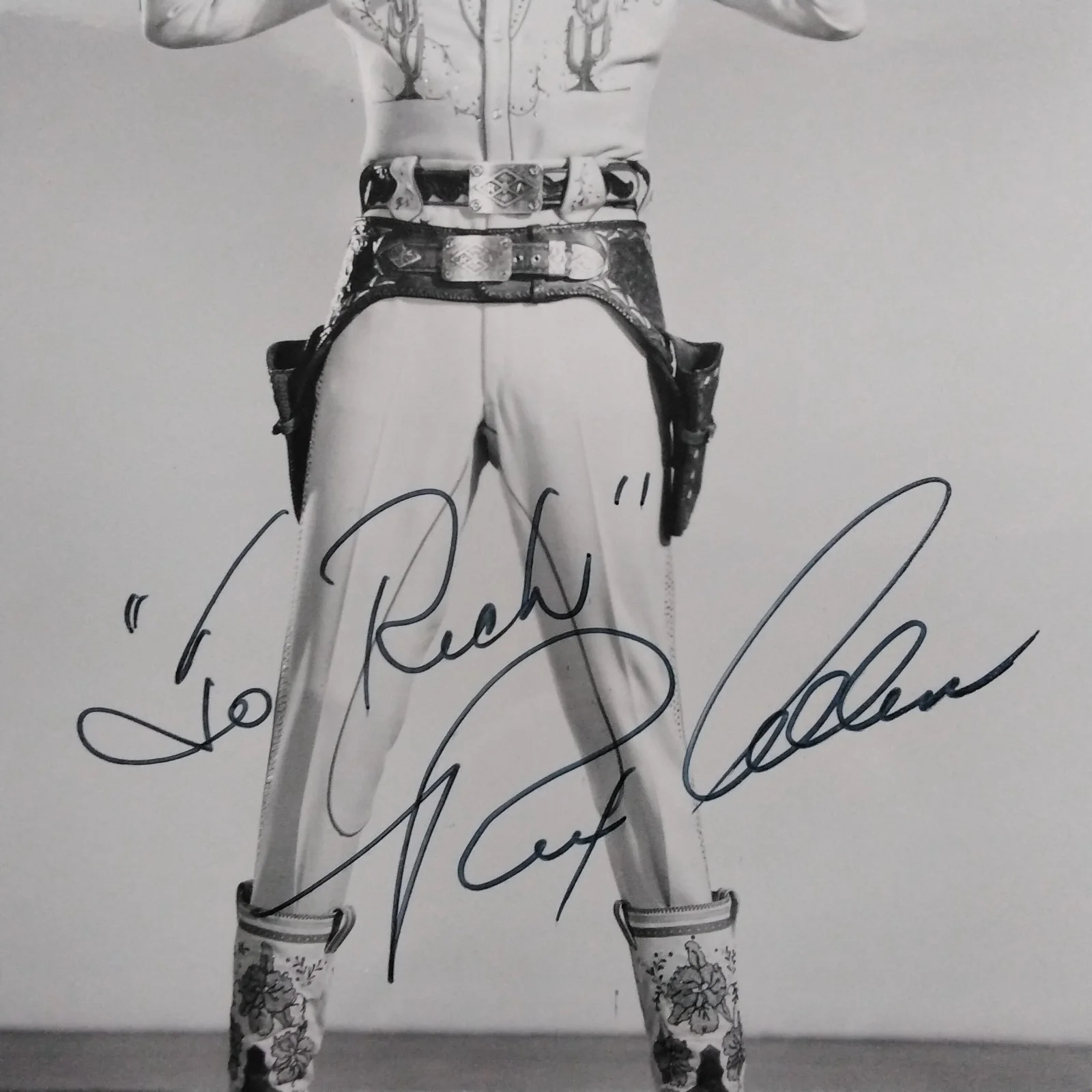 Rex Allen SIGNED Photo 50s Movie TV Actor Singer Arizona Cowboy Westerns Disney, изображение 4