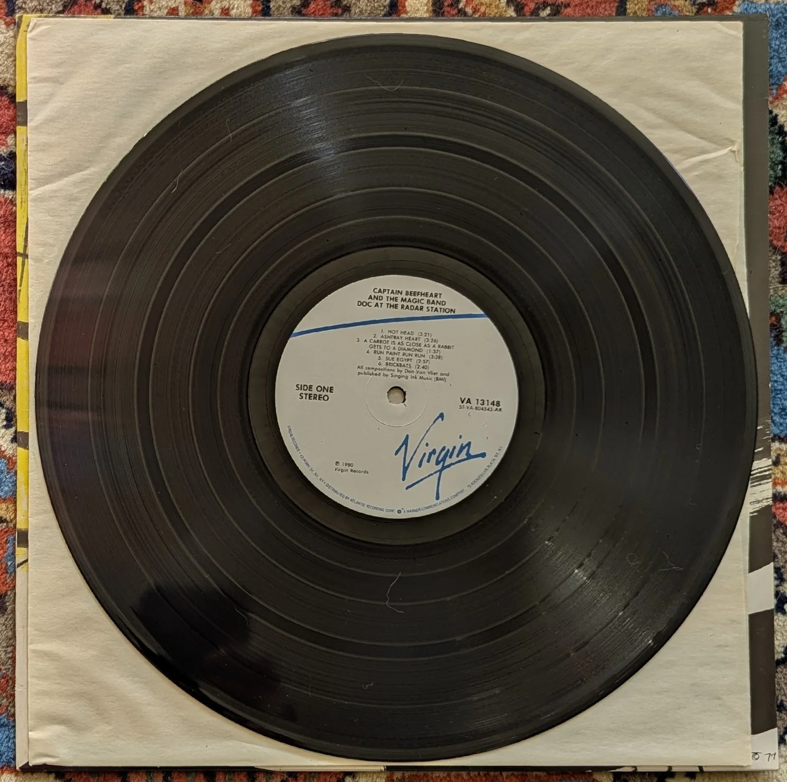 Signed Captain Beefheart Doc at the Radar Station LP Unique (Authenticated), image 4
