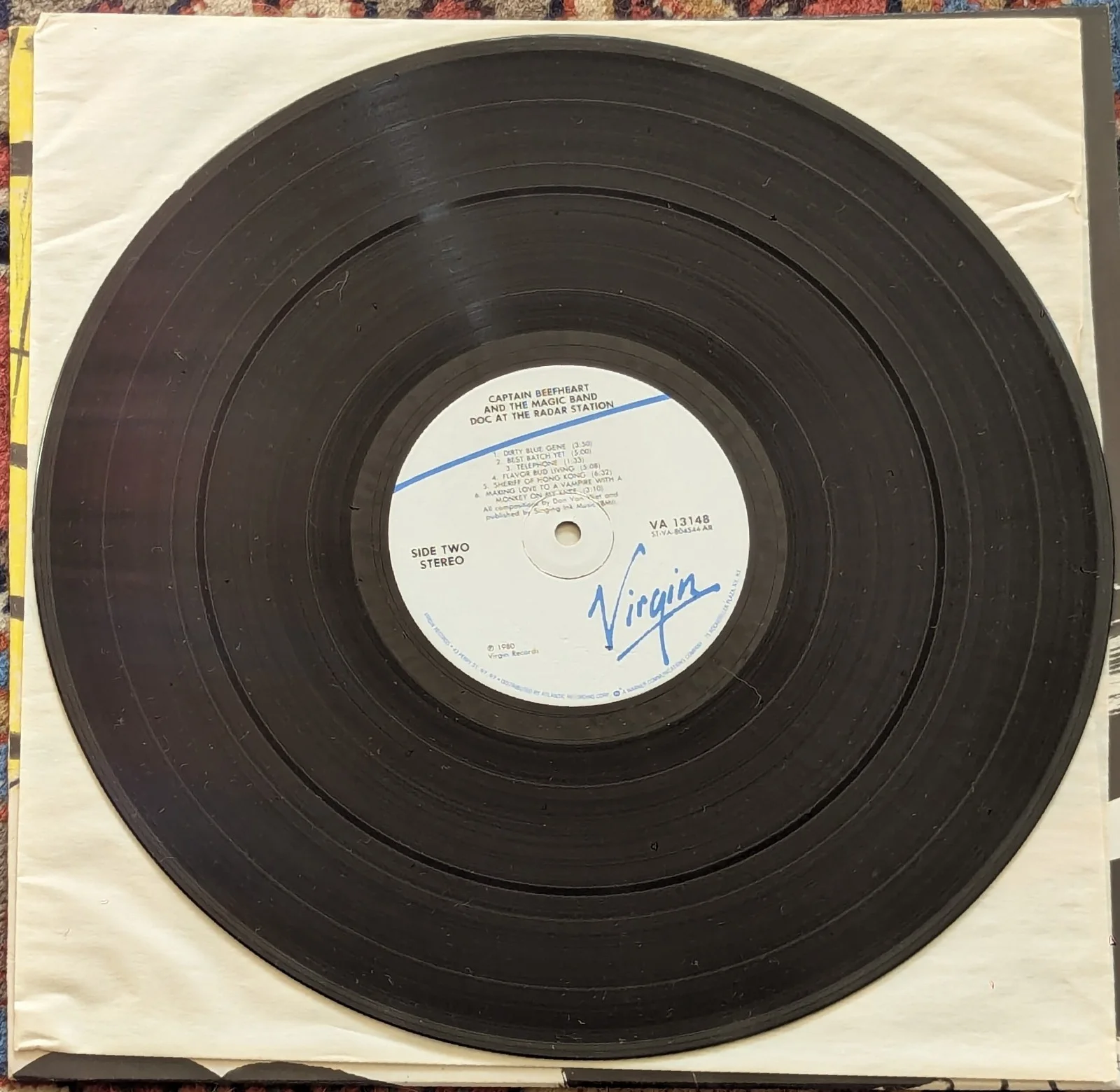 Signed Captain Beefheart Doc at the Radar Station LP Unique (Authenticated), image 5