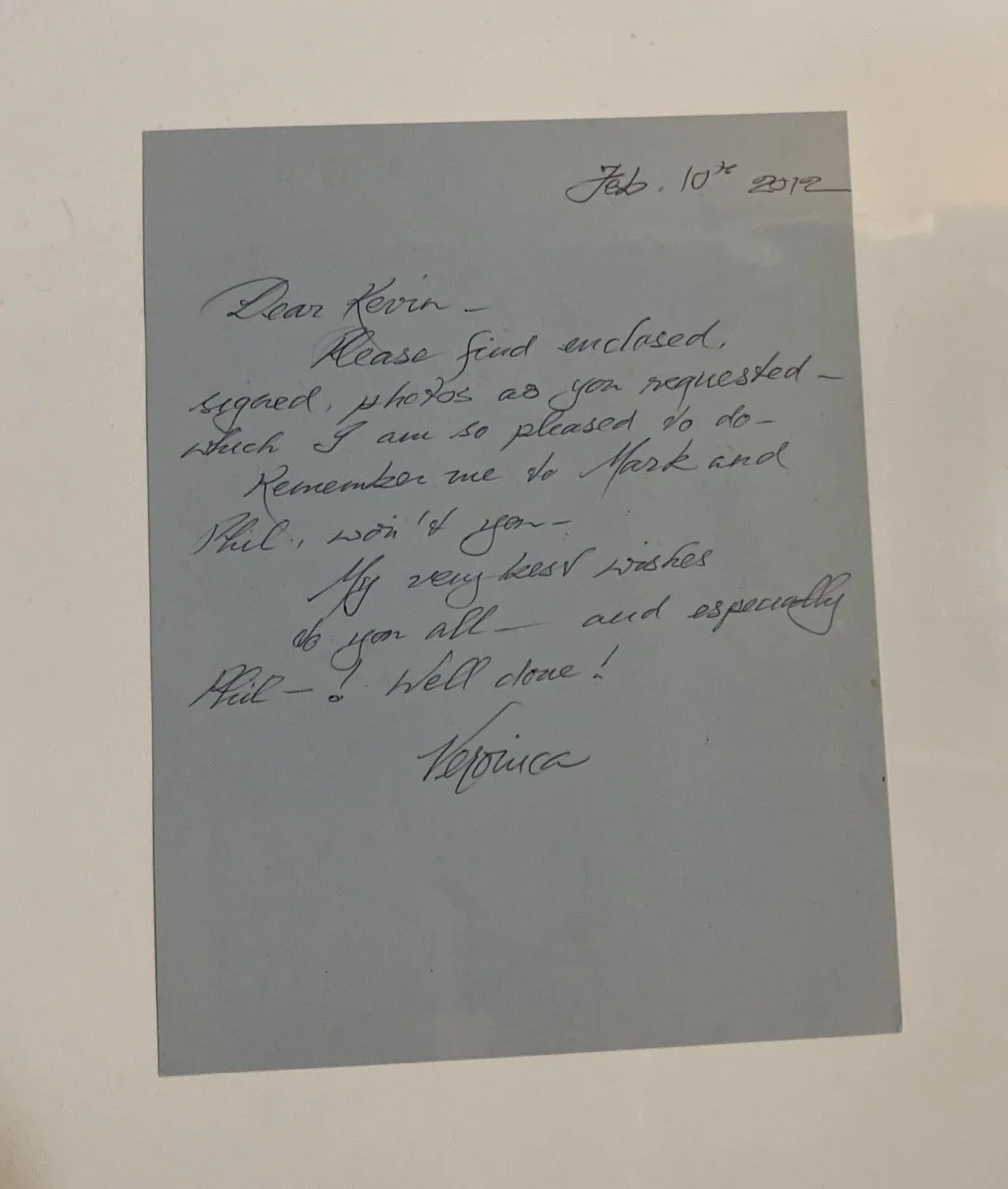Veronica Carlson — Veronica Carlson -Hammer Horror film star *Signed Personal Letters Collection !!, изображение 3