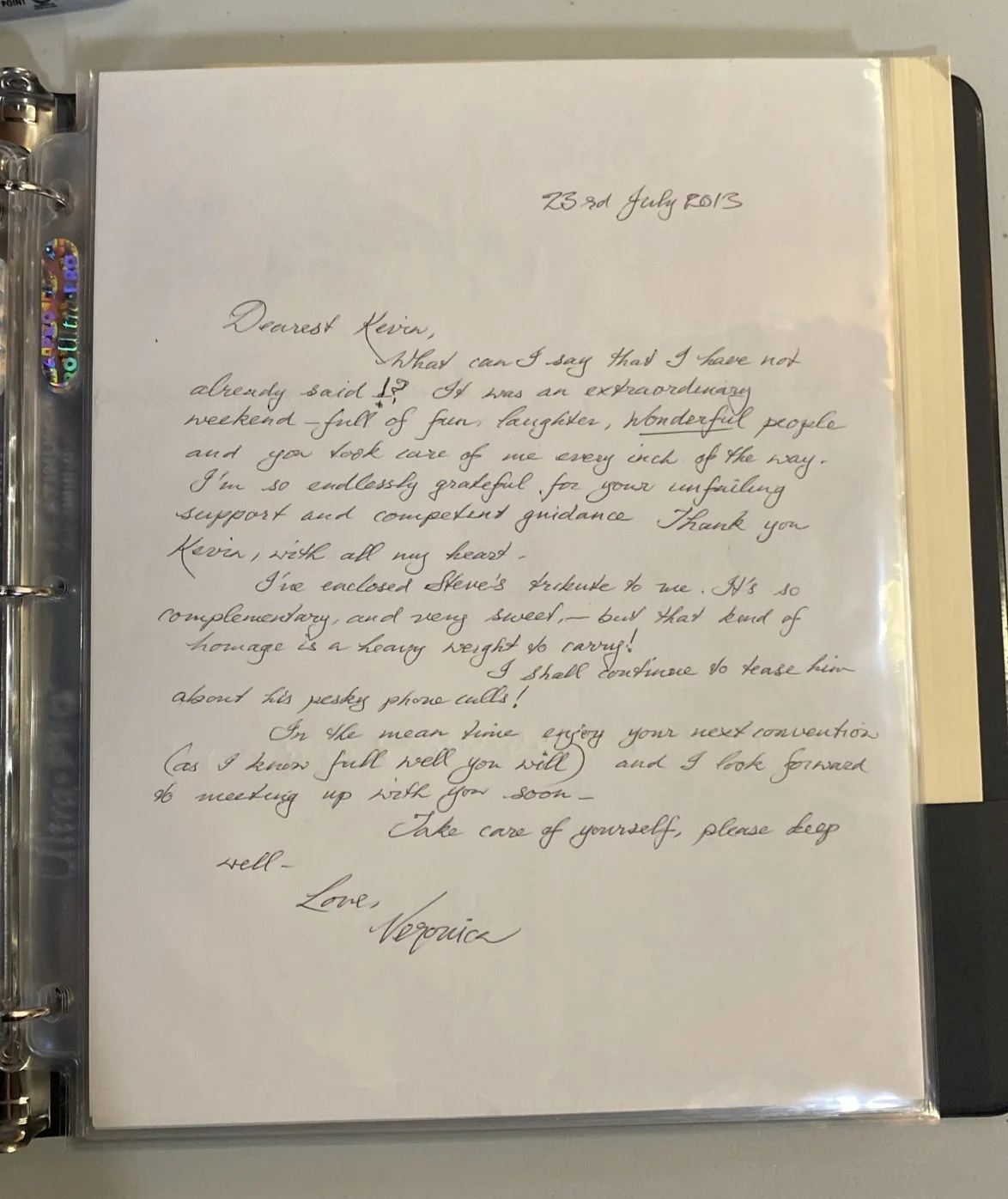 Veronica Carlson — Veronica Carlson -Hammer Horror film star *Signed Personal Letters Collection !!, изображение 5