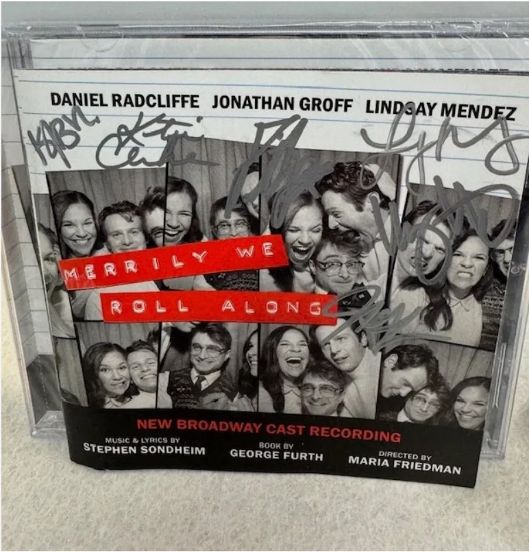 Merrily We Roll Along Broadway Signed CD - RARE, image 2