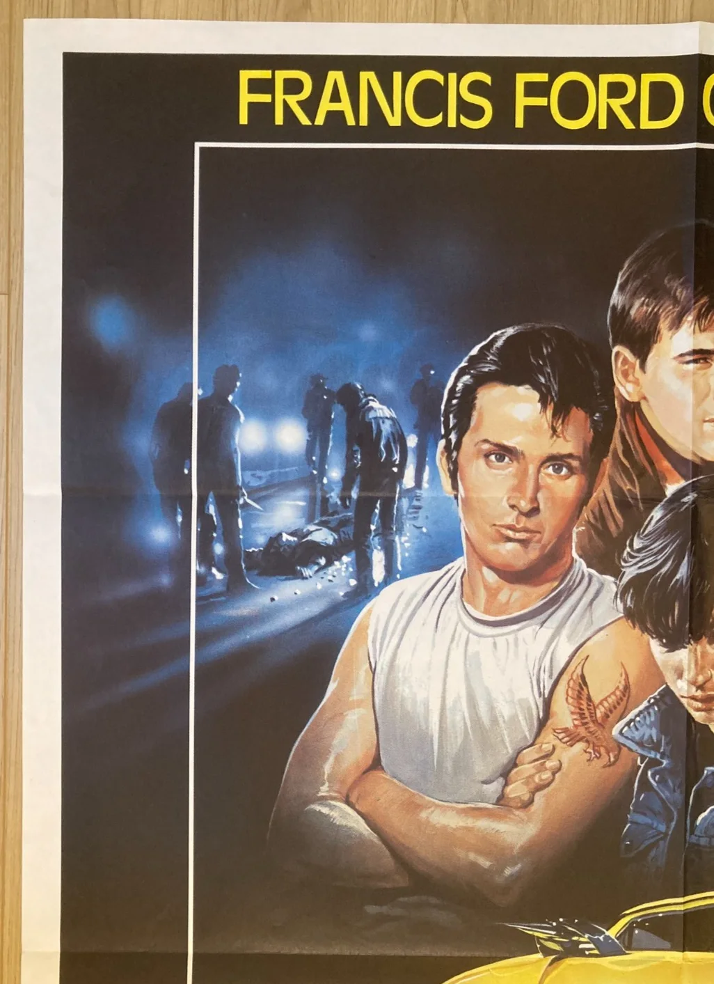 THE OUTSIDERS 1983 Original Cinema ITALIAN 2 Fogli Movie POSTER 39x55in Cult, изображение 2
