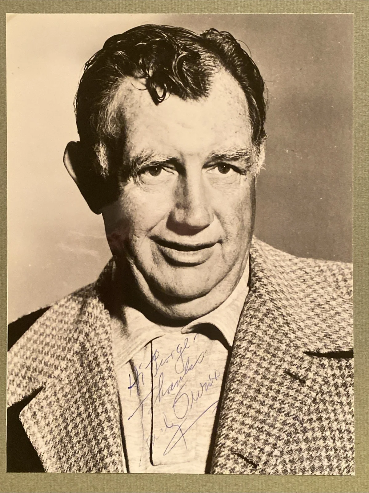 Andy Devine — Andy Devine 1962 Press Photo Actor Stagecoach Inscribed SIGNED, image 2