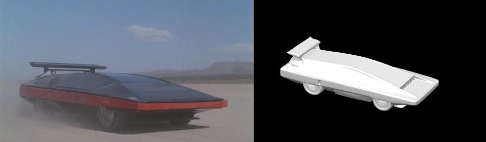 Black Moon Rising 1986 Wingho Concordia Car Model 3D Printed Replica Movie Prop, изображение 2