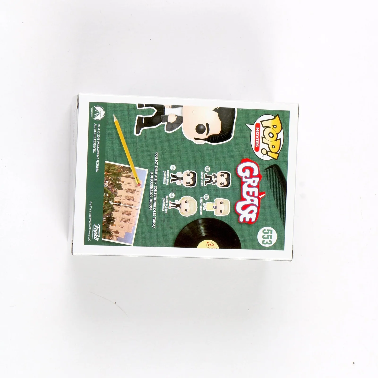 John Travolta Signed Funko Pop 553 Grease Danny Zuko Auto Beckett, изображение 3