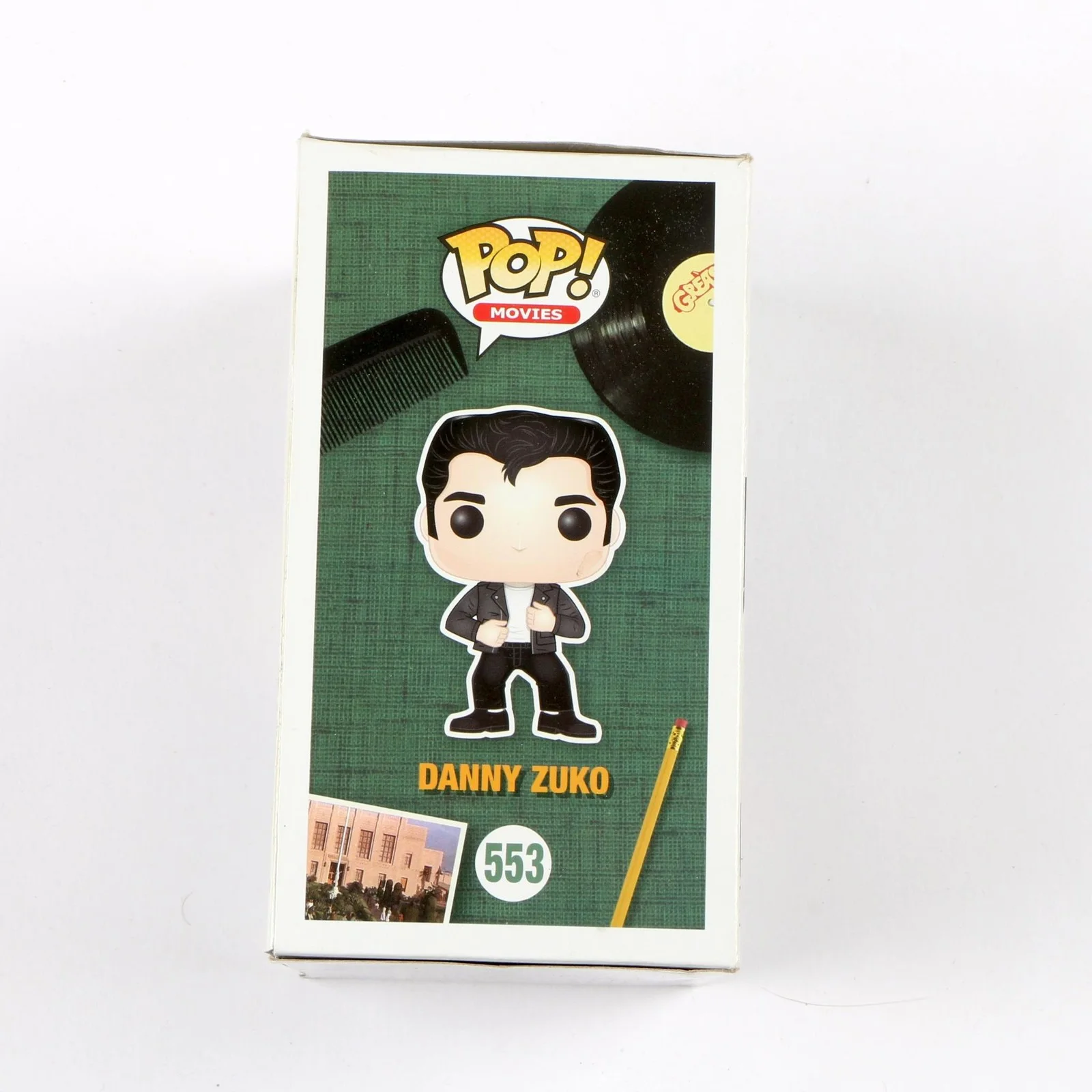 John Travolta Signed Funko Pop 553 Grease Danny Zuko Auto Beckett, изображение 4