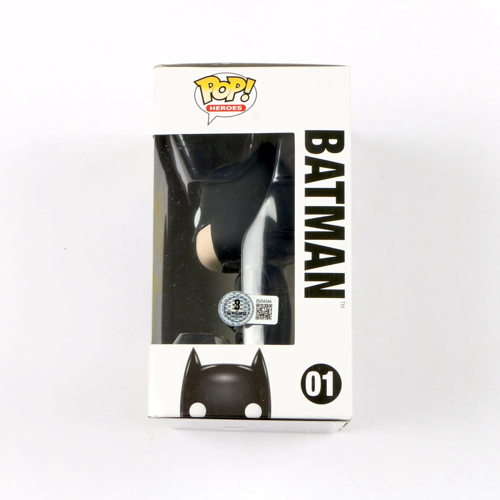 Christian Bale Signed Funko Pop 01 DC Super Hero's Batman Beckett, изображение 2