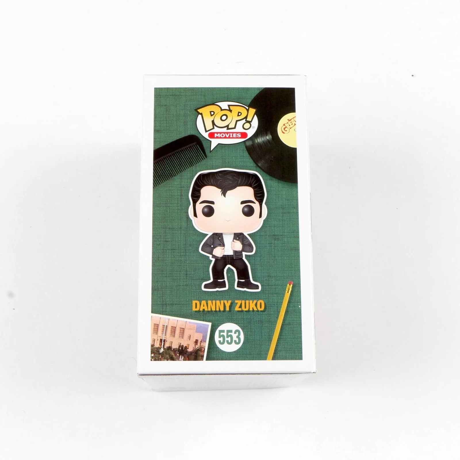John Travolta Signed Funko Pop 553 Grease Danny Zuko Auto Beckett, изображение 4