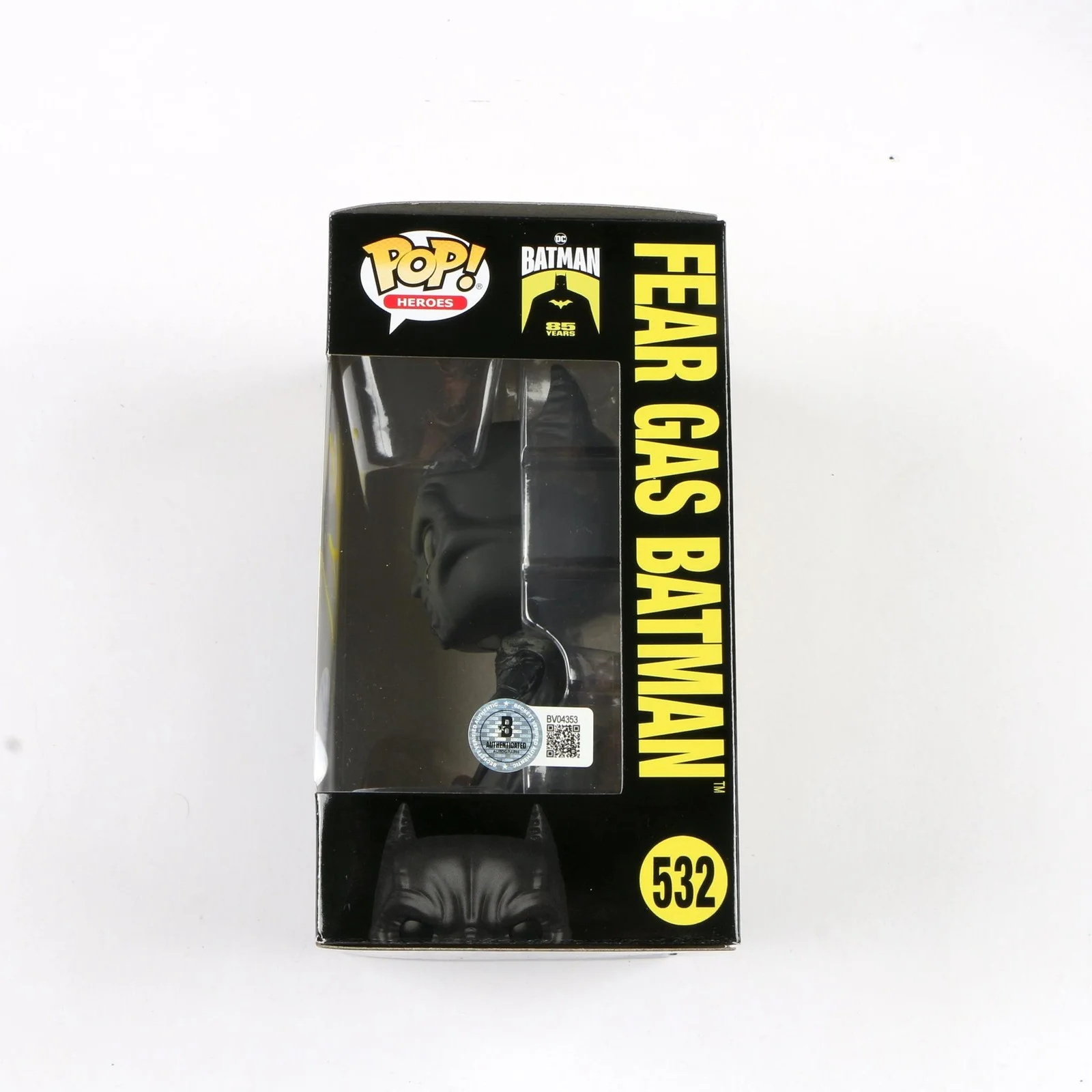 Christian Bale Signed Funko Pop 532 Fear Gas Batman Batman Begins Beckett, изображение 2