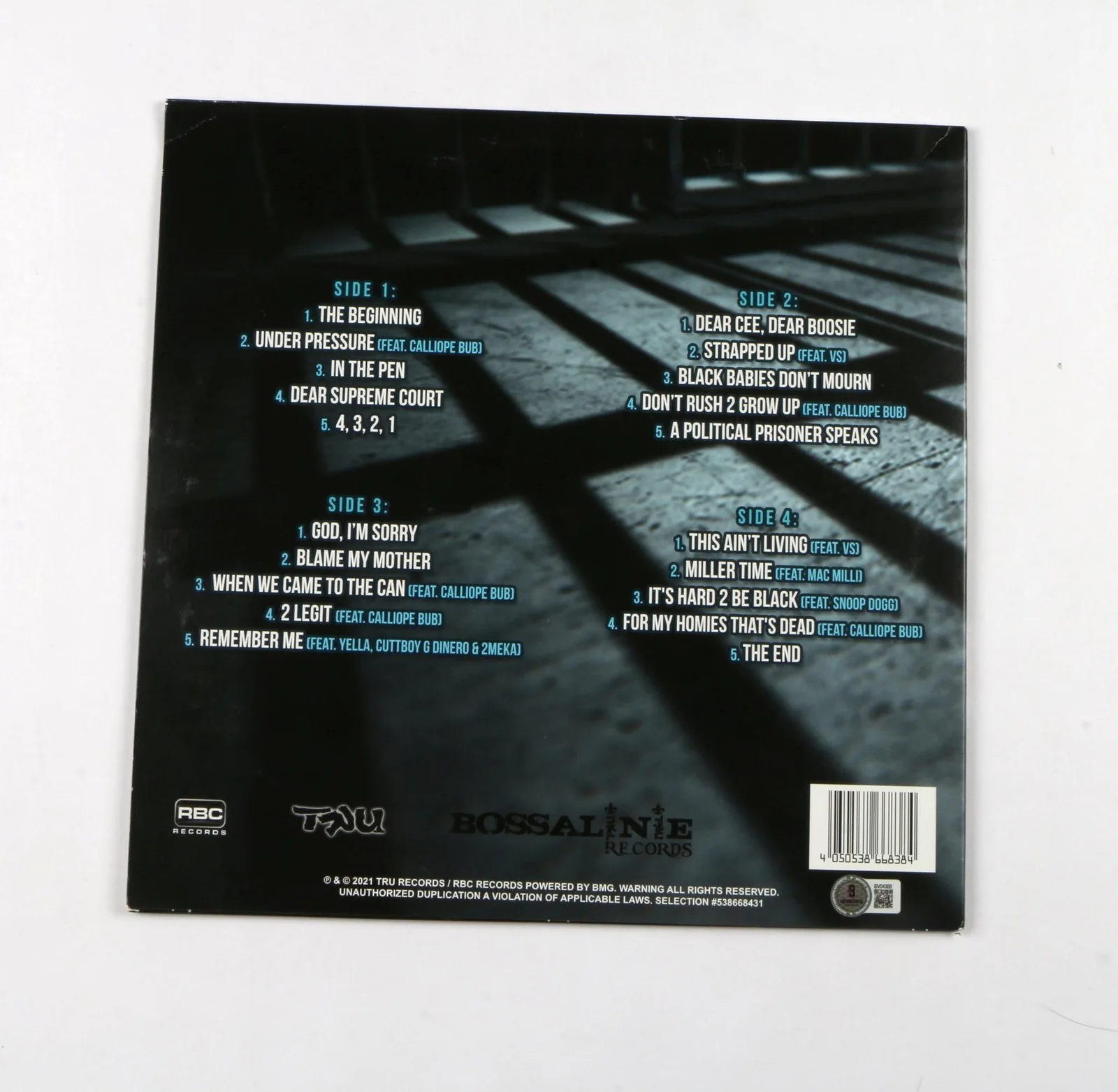 Lil Boosie Badass Signed Vinyl Penitentiary Chances Lil Boosie auto Beckett, изображение 2