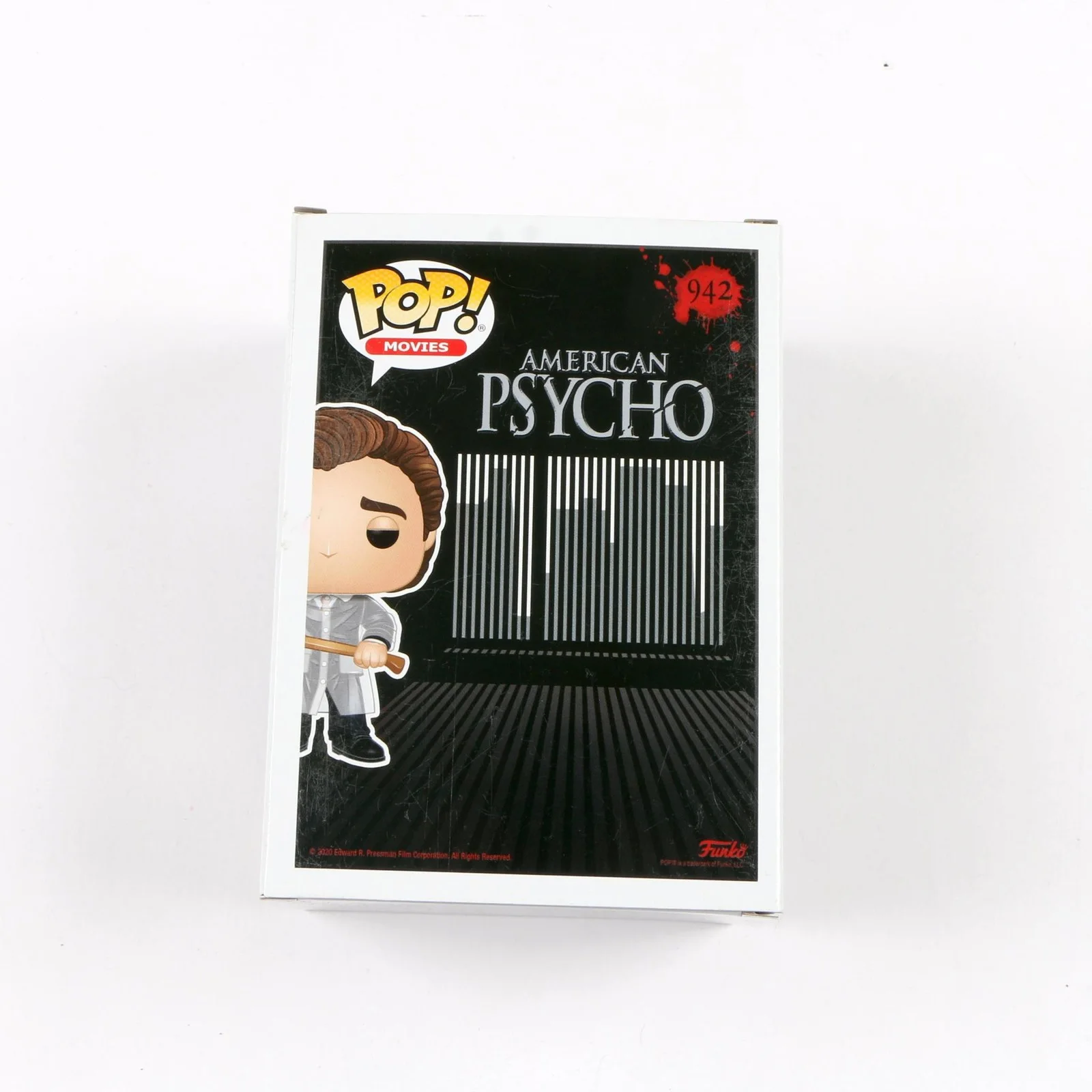 Christian Bale Signed Funko Pop 942 Patrick Bateman American Psycho Auto Beckett, image 3