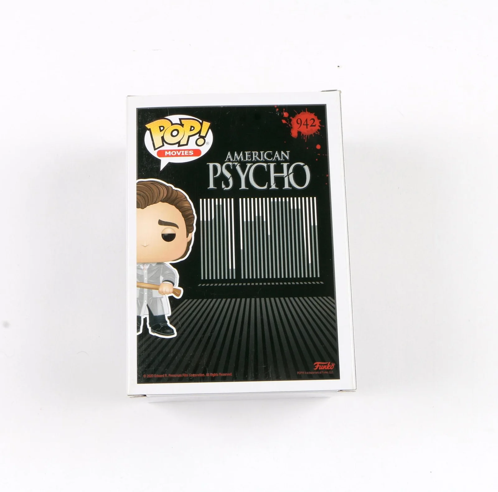 Christian Bale Signed Funko Pop 942 Patrick Bateman American Psycho Auto Beckett, изображение 3