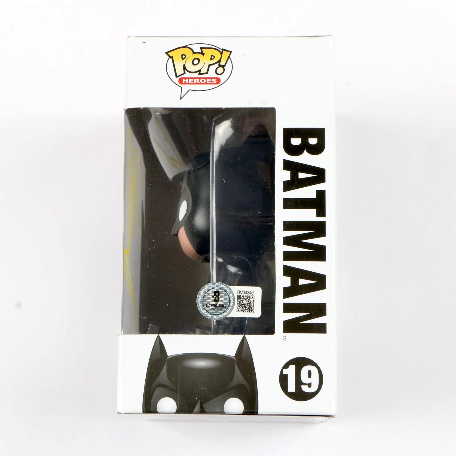 Christian Bale Signed Funko Pop 19 Batman The Dark Knight Rises Beckett, image 2