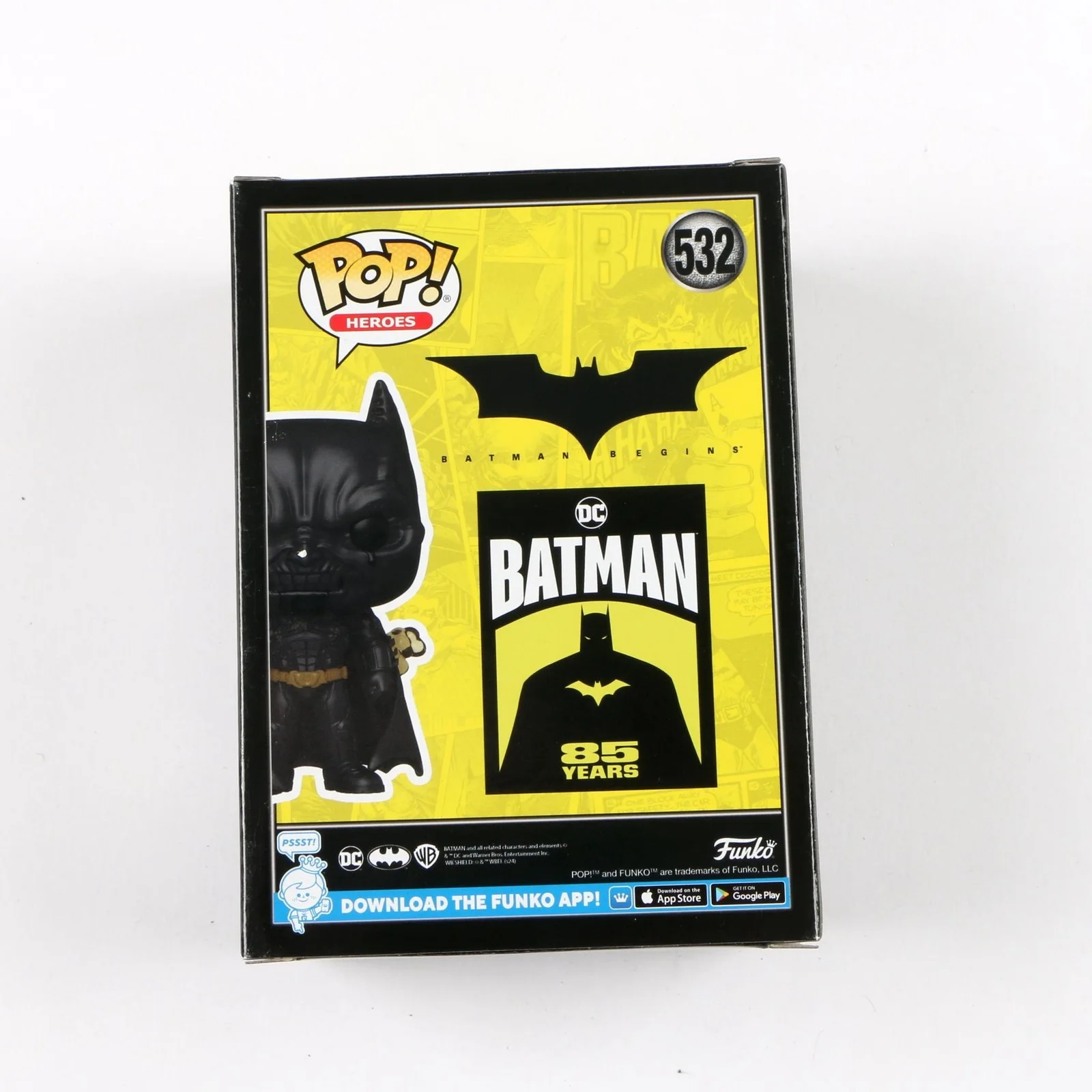 Christian Bale Signed Funko Pop 532 Fear Gas Batman Batman Begins Beckett, изображение 3