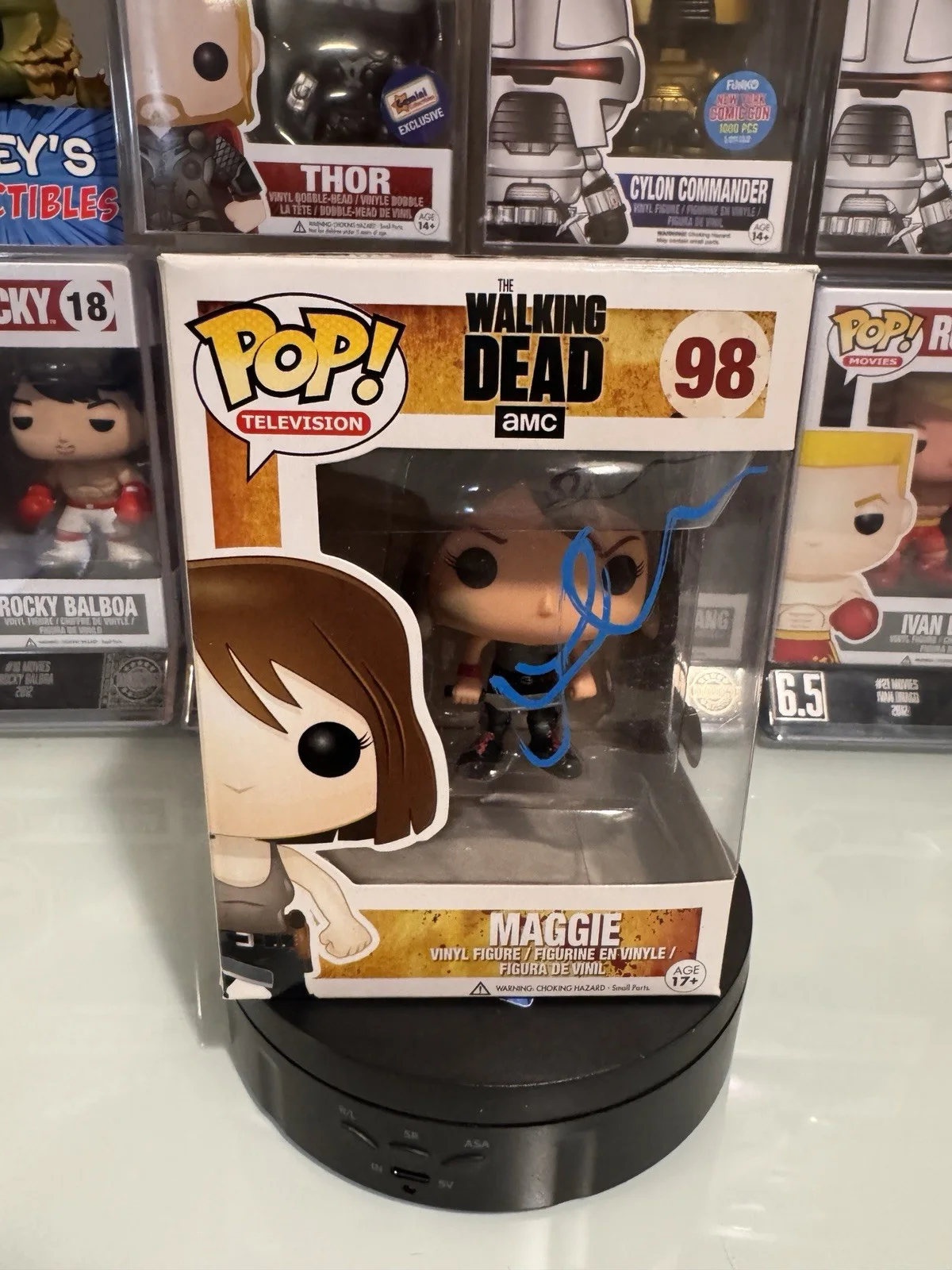 Lauren Cohan — Lauren Cohan Signed Autograph The Walking Dead Maggie Rhee Funko Pop Beckett COA