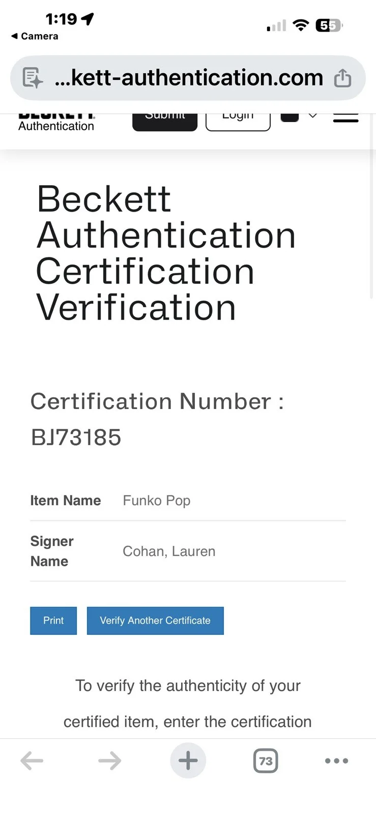 Lauren Cohan — Lauren Cohan Signed Autograph The Walking Dead Maggie Rhee Funko Pop Beckett COA, image 2