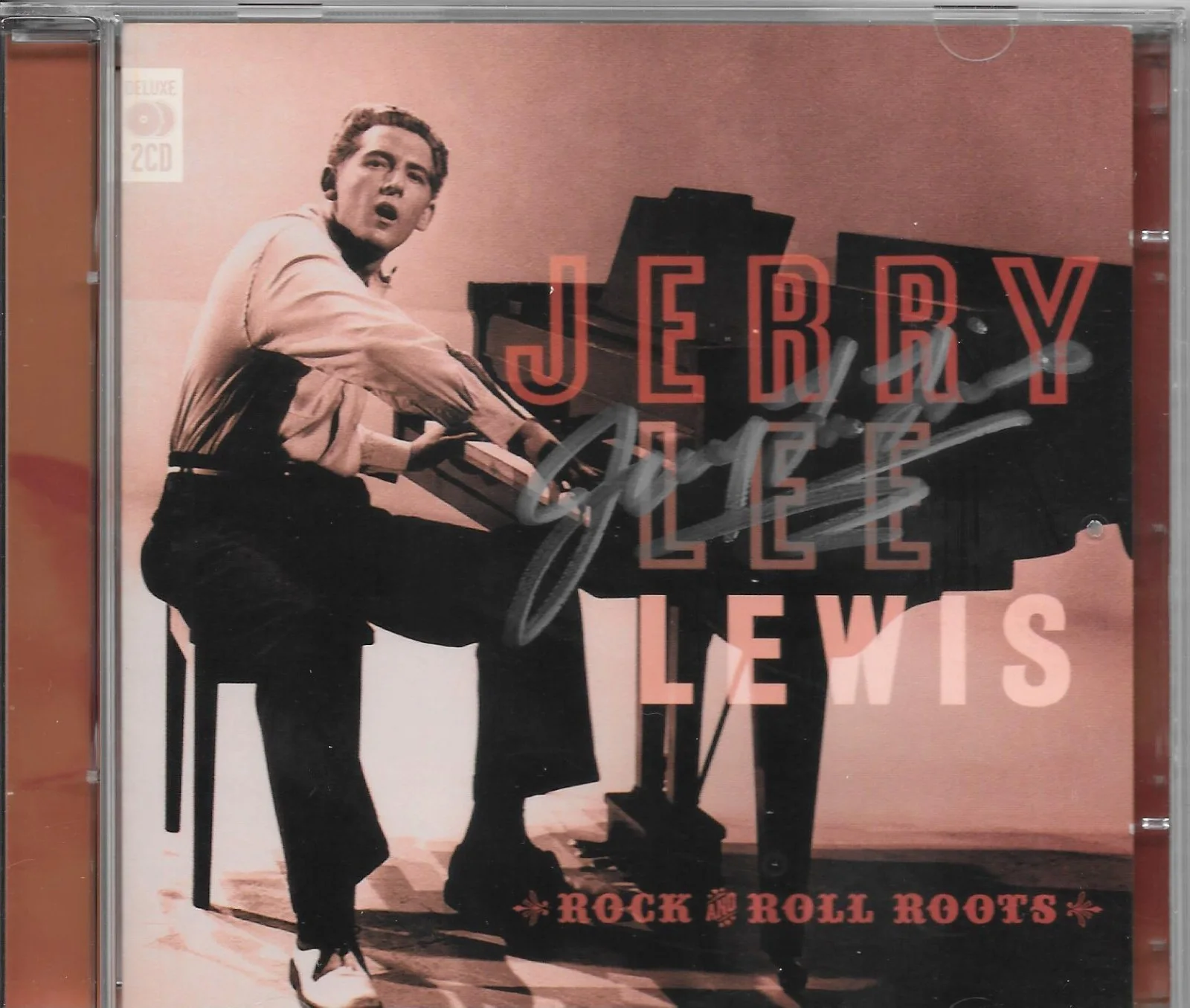 Jerry Lee Lewis — Jerry Lee Lewis Rock & Roll Roots cd included Autograph Signed music cd