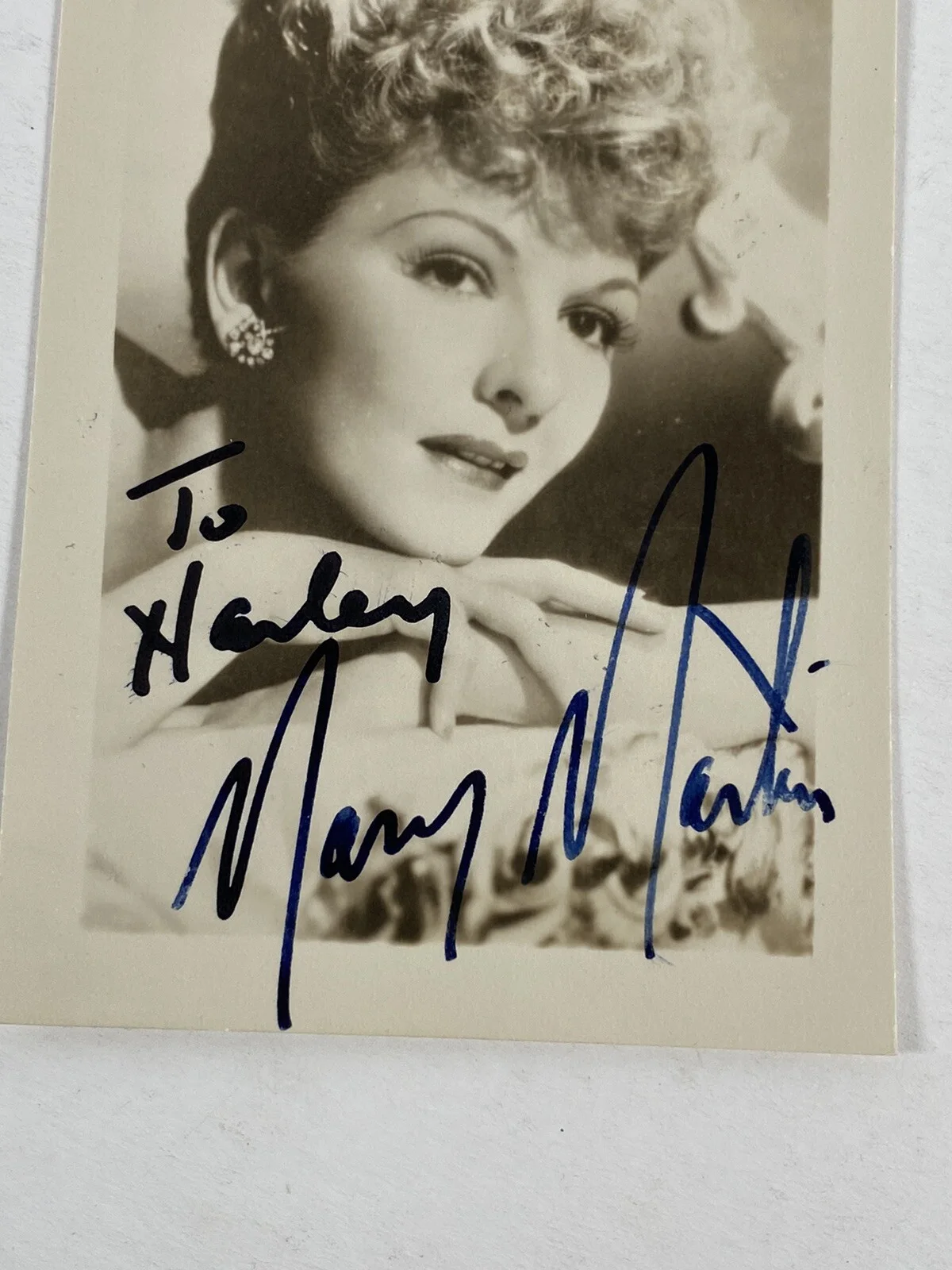 Mary Martin — Mary Martin Signed Autographed Vintage Photo Peter Pan Broadway Theater Actress, изображение 2