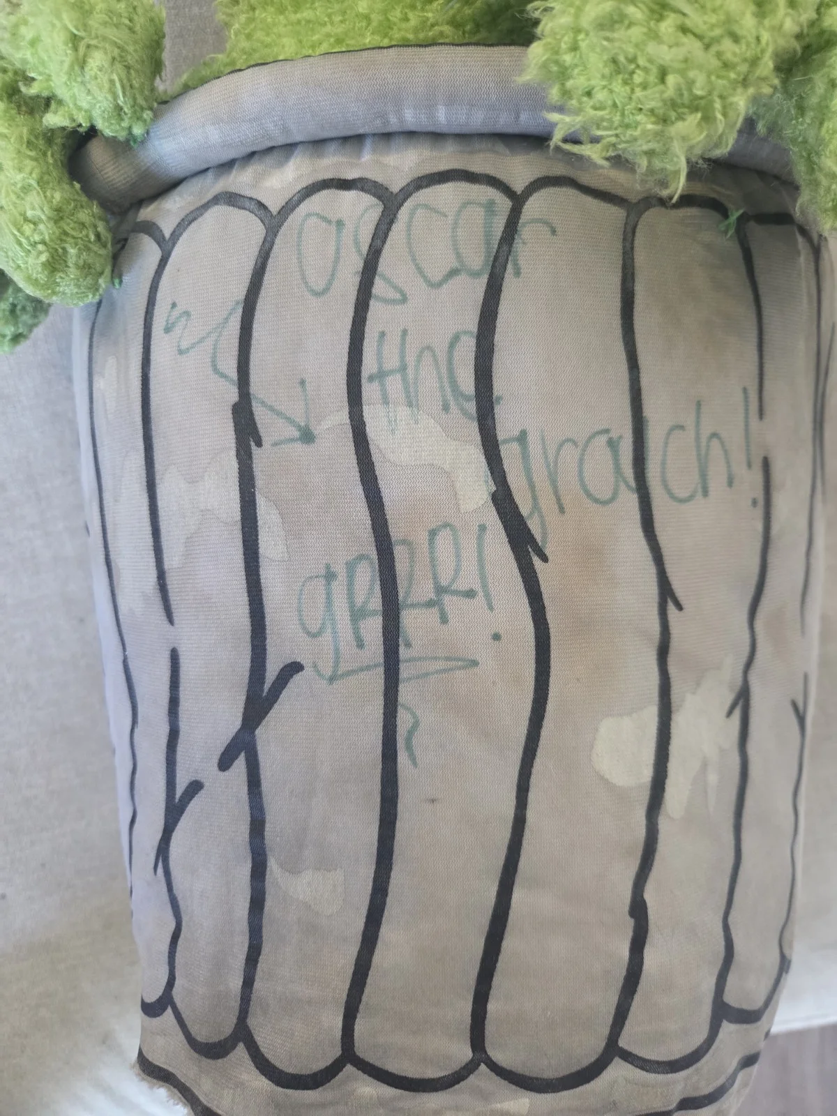 caroll spinney — Signed Oscar the Grouch Plush, image 5