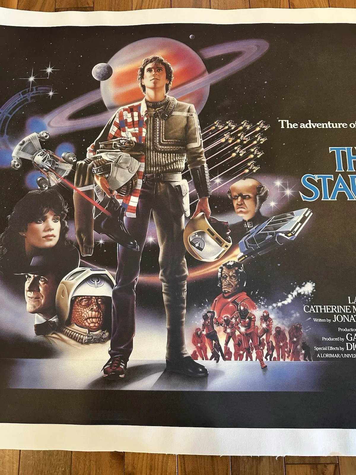Nick Castle — The Last Starfighter Nick Castle Signed 33 x 43.5" Canvas Movie Poster JSA Cert., изображение 4